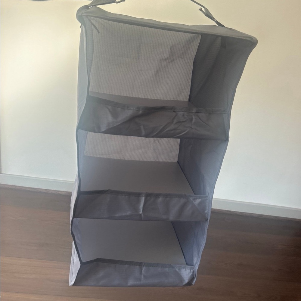 Gray Hanging Closet Organizer
